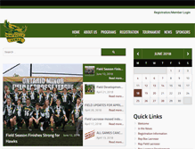 Tablet Screenshot of hawkslacrosse.ca